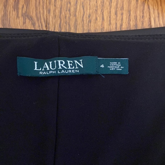 New Lauren Ralph Lauren Women Leonetta Little Black Cocktail Dress Size 4 6 - Picture 9 of 9